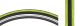 Maxxis Detonator 700x23C Road Tire Black/Lime Green